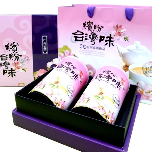 【新造茗茶】台灣極品高山茶禮盒(繽紛紅)  