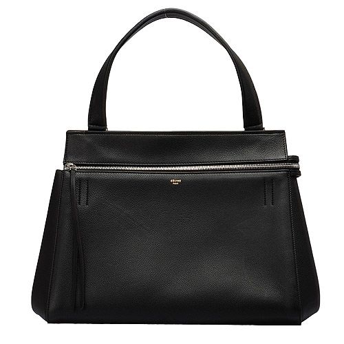 CELINE 方型EDGE小牛皮單肩包(黑)172613SEG