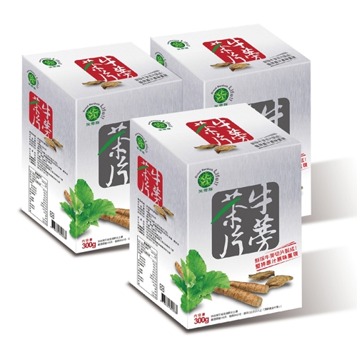 【笑蒡隊】牛蒡茶片（300g／盒）×3盒   