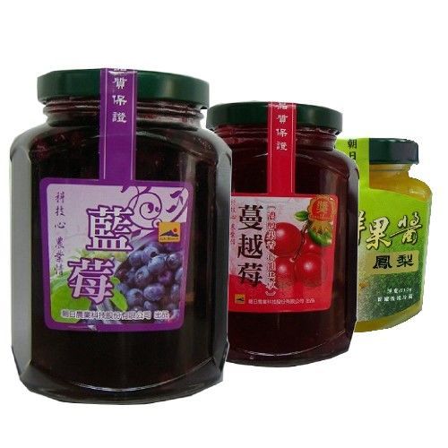 【朝日農業】手作果醬茶450g 任選3入組 (藍莓/蔓越莓/鳳梨)  