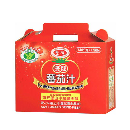 【愛之味】蕃茄汁禮盒4盒組（12瓶/盒, 共48瓶）  