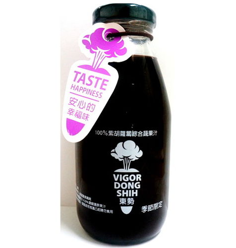 【活力東勢】100%紫胡蘿蔔綜合蔬果汁(24瓶)  