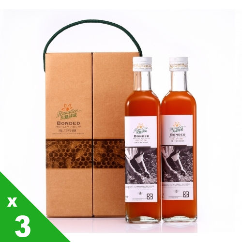 【宏基蜂蜜】歲月吟釀-五年釀造蜂蜜醋禮盒(500ml x2)x3組,共6瓶  
