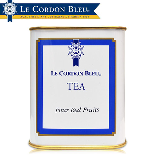 法國藍帶精選-四紅莓風味水果茶葉(125g/罐)  