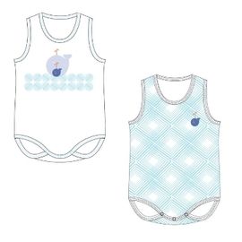 (b1986)嬰兒連身衣背心小東森ehs鯨魚新版(尺寸18)件