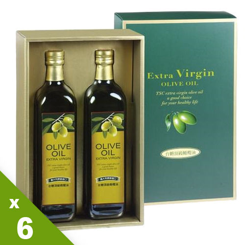 【台糖】頂級橄欖油禮盒（750mlx2／盒）6盒入  