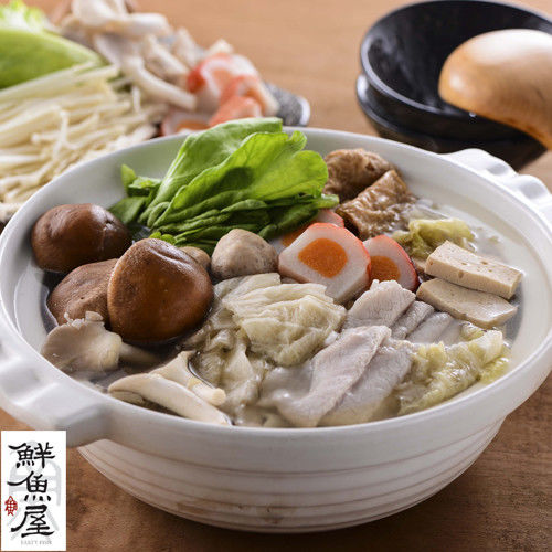 【鮮魚屋】越南東家酸菜白肉鍋(三記魚餃+梅花肉片)9件組  