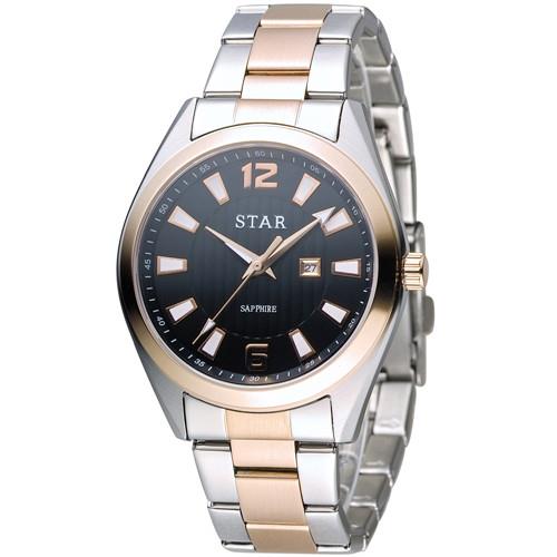 STAR 時代 永恆時光紳士腕錶 9T1602-231RG-D 玫瑰金色x黑