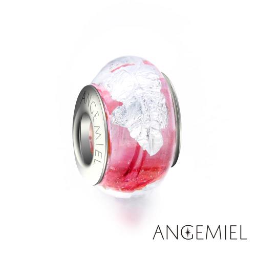 Angemiel安婕米 義大利925純銀 晶瑩紅顏 琉璃珠
