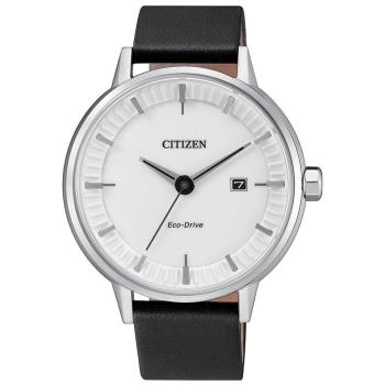 citizen 星辰光动能 俐落简洁设计腕表(白x黑/41.5mm bm7370-11a
