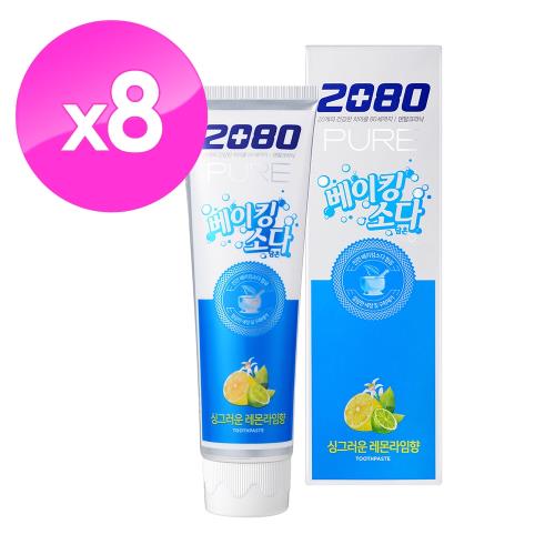 [韓國2080] 純小蘇打牙膏-檸檬味120gX8入
