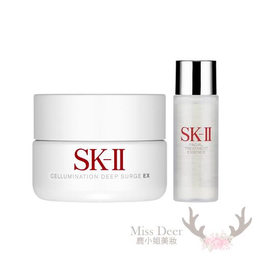 SK-II 超解析光感鑽白修護凝霜50g+青春露30ml