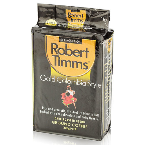 【澳洲第一品牌-Robert Timms】黃金哥倫比亞研磨咖啡-2包組(200g/包)  