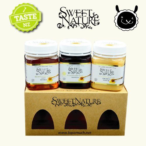 【壽滿趣】紐西蘭蜂蜜禮盒(麥蘆卡MGO180+、琉璃苣、三葉草)  