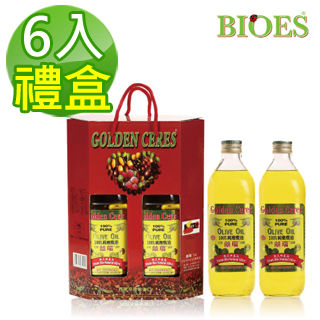 【囍瑞】 純級冷壓 100% 純橄欖油 6入(3組)禮盒(1000ml/瓶)  