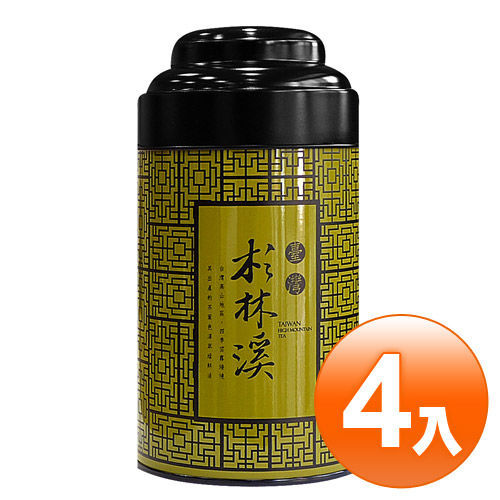 【名池茶業】杉林溪手採高山茶葉4罐組-青茶(古典窗花款/綠 150克4)  