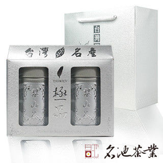 【名池茶業】梨山手採高山茶 銀質禮盒 (75g*2罐)  