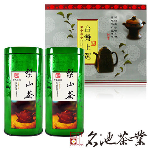 【名池茶業】梨山手採高山茶 器質款禮盒 (150g*2罐)  
