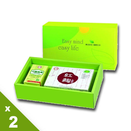 【台糖】元氣舒活保健禮盒(精選青邁魚油+紅麴膠囊)(2盒/組) 