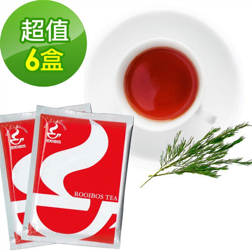【樸優樂活】有機路易波斯紅茶/綠茶(20包/盒x6盒組)  