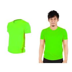 FLARE 100 男女吸濕排汗衫 短袖T恤 台灣製 東森 0800 螢光綠