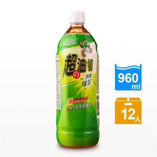 【古道】超?油切綠茶-無糖(960ml*12瓶)  