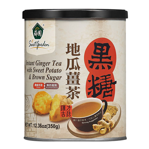 【薌園】黑糖地瓜薑茶(粉末)(350g) x 4罐  