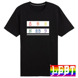 L5009(彩虹數字純棉東森購物台網站短袖T恤)