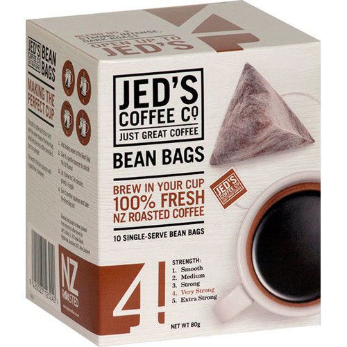 紐西蘭傑得 三角立體咖啡隨身包-4號-極深焙(8gx10入)x3盒  