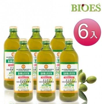 【囍瑞】蘿曼利可冷壓特級100%雙果純橄欖油(1000ml - 6入)  