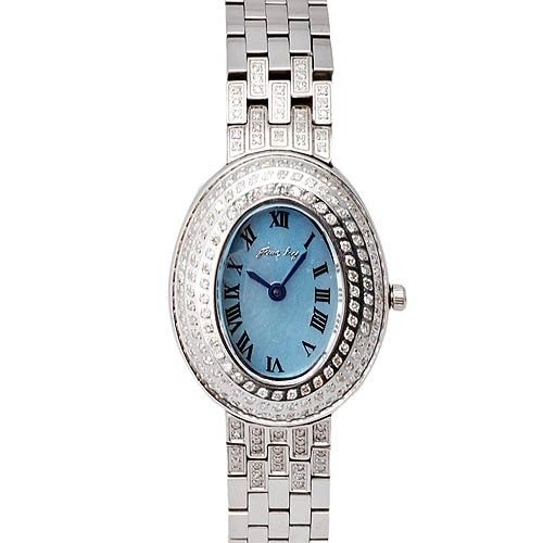 JL 爵儷絕代風華鋼帶鑽錶(藍)