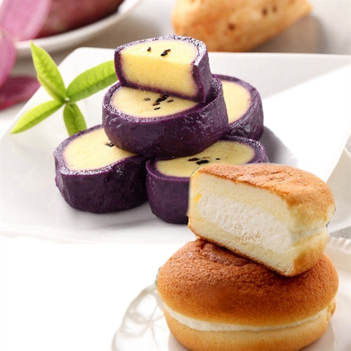 【哈克大師】獨家商品綜合橫田冰燒-6入1盒+紫薯燒12入1盒共2盒  
