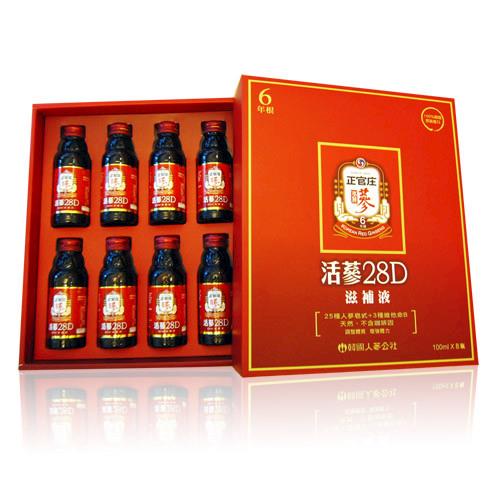 【正官庄】活蔘28D (8瓶/盒)x1禮盒  