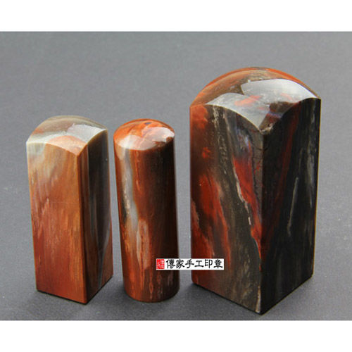 【傳家手工印章】頂級紅木化石公司章{半手工噴砂,九分章,單章,大章一顆}