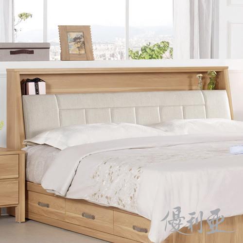 【優利亞-波里】加大6尺床頭箱