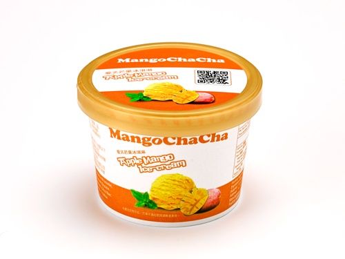 【MangoChaCha】愛文芒果果肉冰淇淋 6杯  
