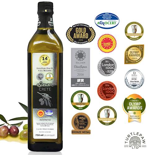【Oleum Crete】奧莉恩頂級初榨橄欖油1瓶(750ml) 