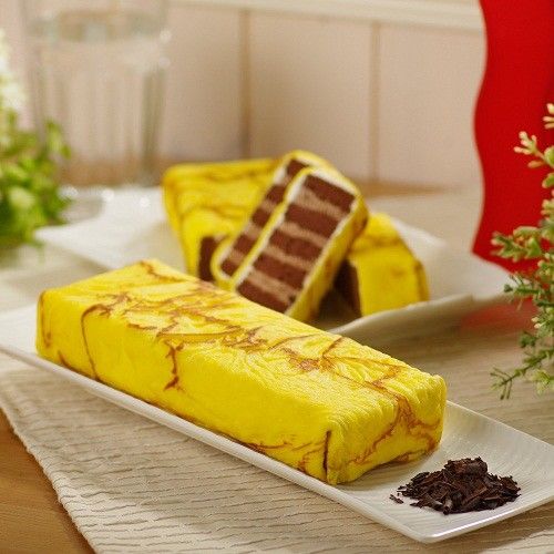 【艾葛蛋捲狂人】巧克力脆片金磚蛋糕 (二片裝)  