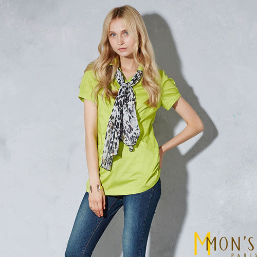 MON’S簡約造型口袋棉質襯衫上衣(買一送一)