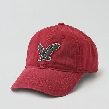 【American Eagle 】2016男時尚大老鷹酒紅色棒球帽(預購)