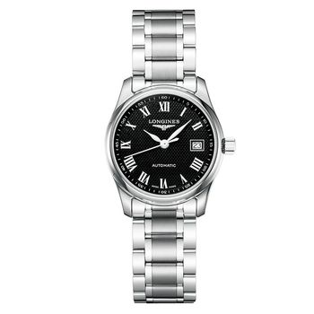 longines 浪琴 master 巨擘系列罗马机械女表-黑/29mm l22574516