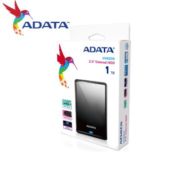 ADATA 威剛 HV620S 1TB 黑色 2.5吋 USB 3.2 外接式硬碟 薄型設計