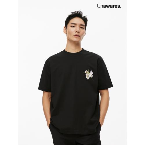 Unawares品牌Logo直噴印花T恤