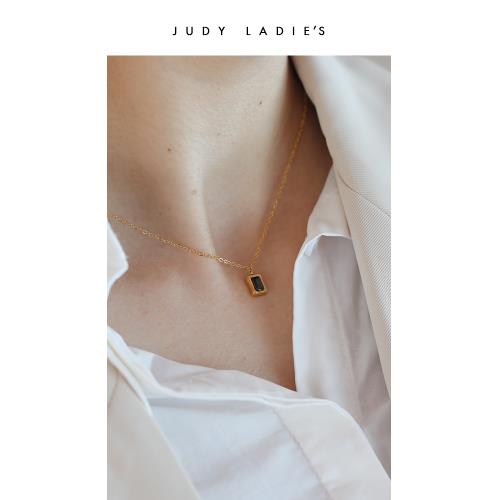 【熱銷新品】Judy ladies寶石系列 菲亞黑鋯石項鏈 女鎖骨鏈