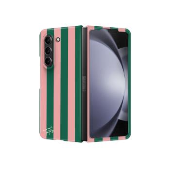 復古條紋適用三星ZFold7手機殼fold6女新款Fold5折疊屏W24心系天下W25高級小眾超薄防摔日韓國菲林硬殼