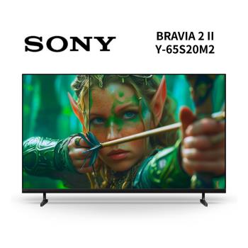 SONY索尼 Y-65S20M2 65型 BRAVIA 2 II 4K智慧電視 全新公司貨 保固二年 含基本桌放安裝