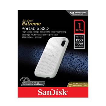 SanDisk Extreme V2 行動固態硬碟 SSD外接硬碟 E61 Type-C 清新白 1TB