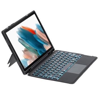 適用三星galaxy Tab S9藍牙鍵盤保護套11寸妙控磁吸轉軸背光鍵盤