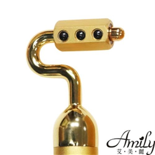 【Amily】第三代24K黃金鍺粒滾輪震動美顏棒(1支)