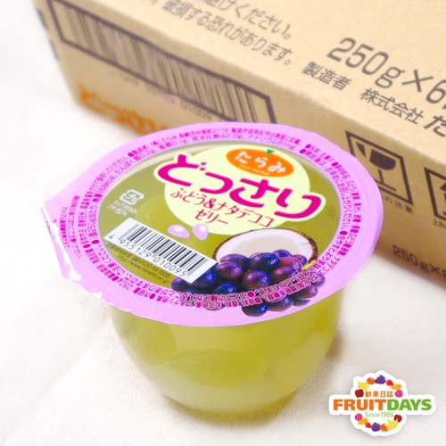 【鮮果日誌】雙口感-日本鮮果果凍 どっさり葡萄椰果舞凍